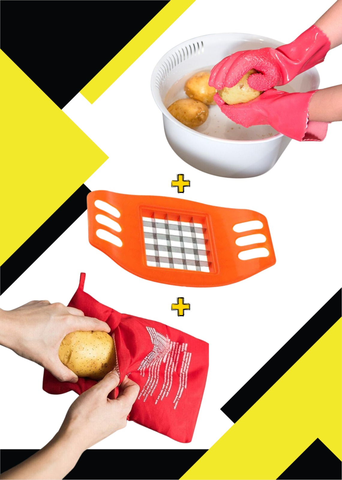 CORTADORA+GUANTE+COCCION PAPAS